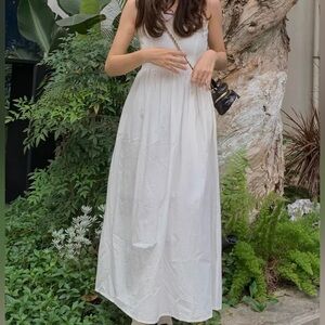 Urban outfitter white long dress size small